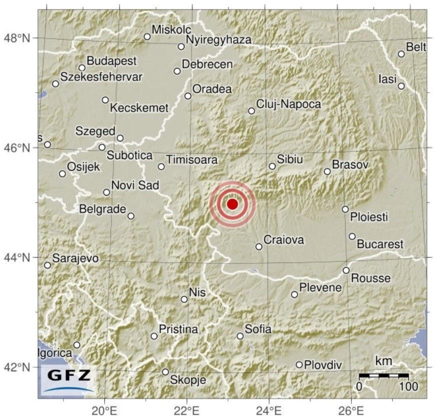 földrengés, románia