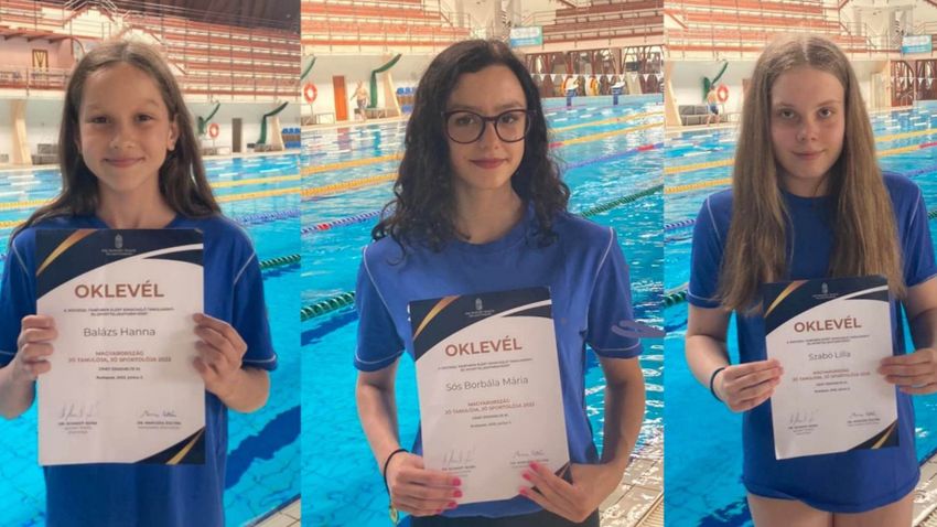 The Egri Swim Club trio excelled in both the water and the classroom