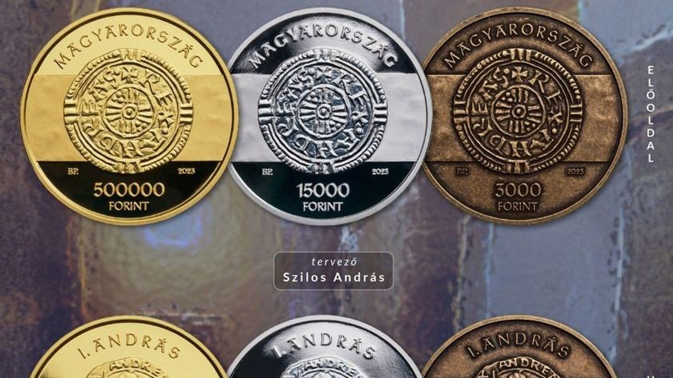 Emlékérmet bocsátott ki I. András király tiszteletére a jegybank
