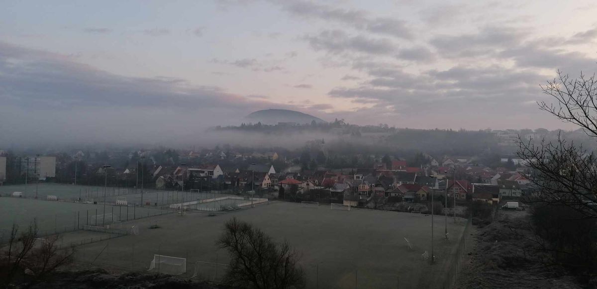 Ködös reggel Egerben