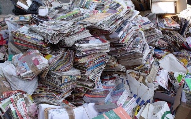 Több tonna papír gyűlt össze a gyakorlósok papírgyűjtésén
