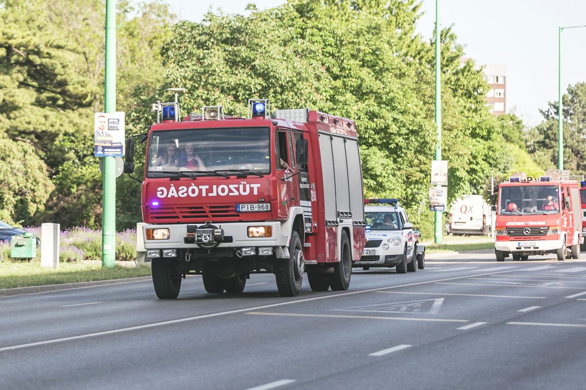 Gyakorlatoztak a tűzoltók