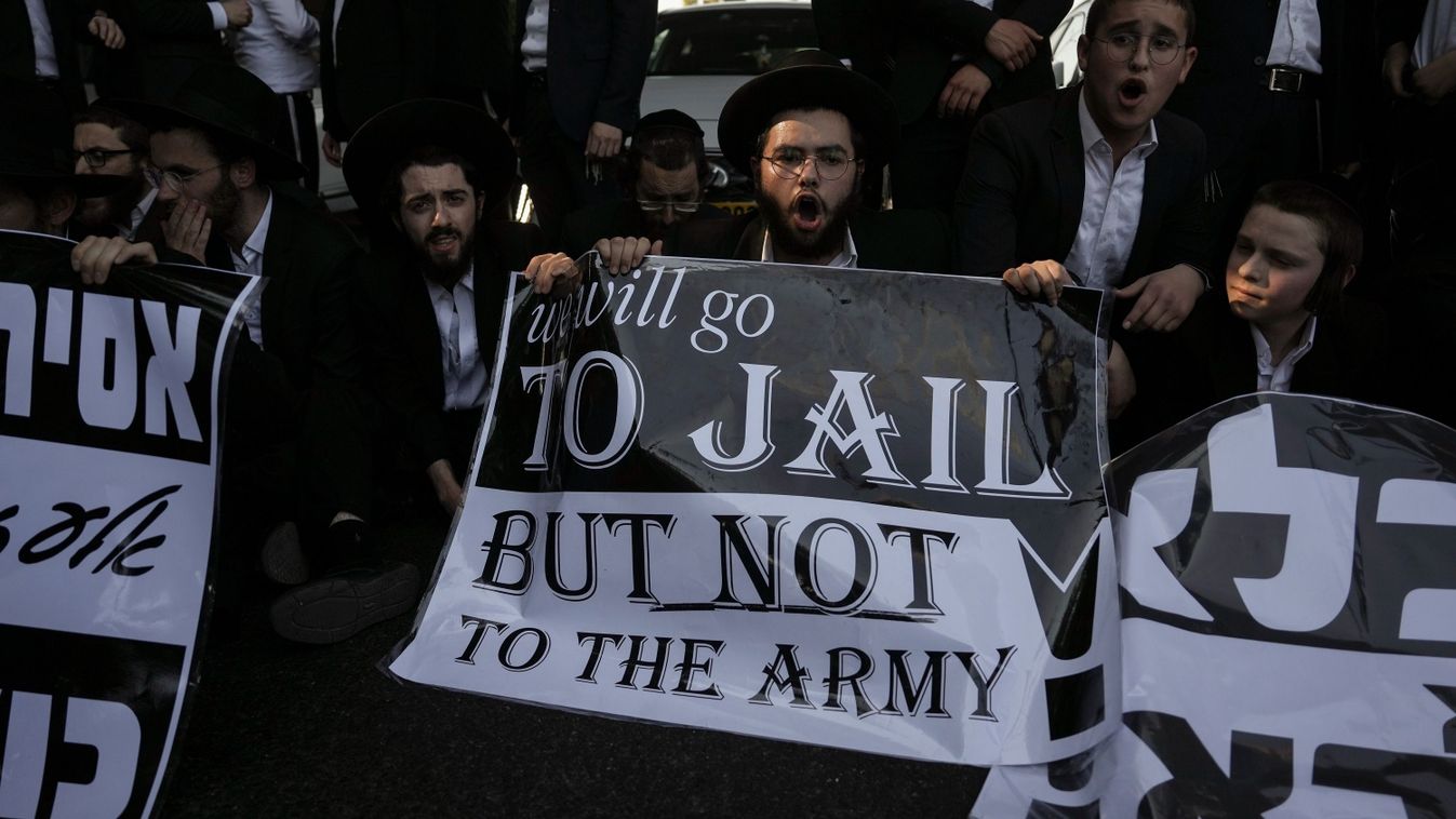 HEOL – Katonai behívásuk ellen tiltakoztak az ultraortodox zsidók Jeruzsálemben – frissül
