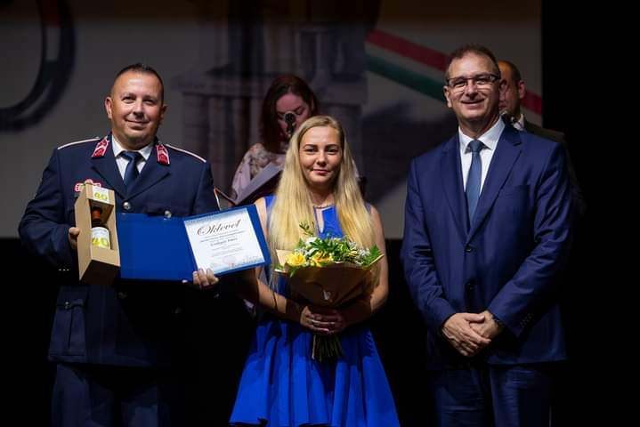 A főtörzsőrmester Hevesért tett szolgálatát díjazták