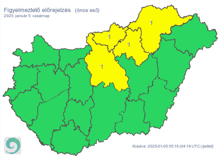 A veszélyes időjárási jelenség több megyét is érint