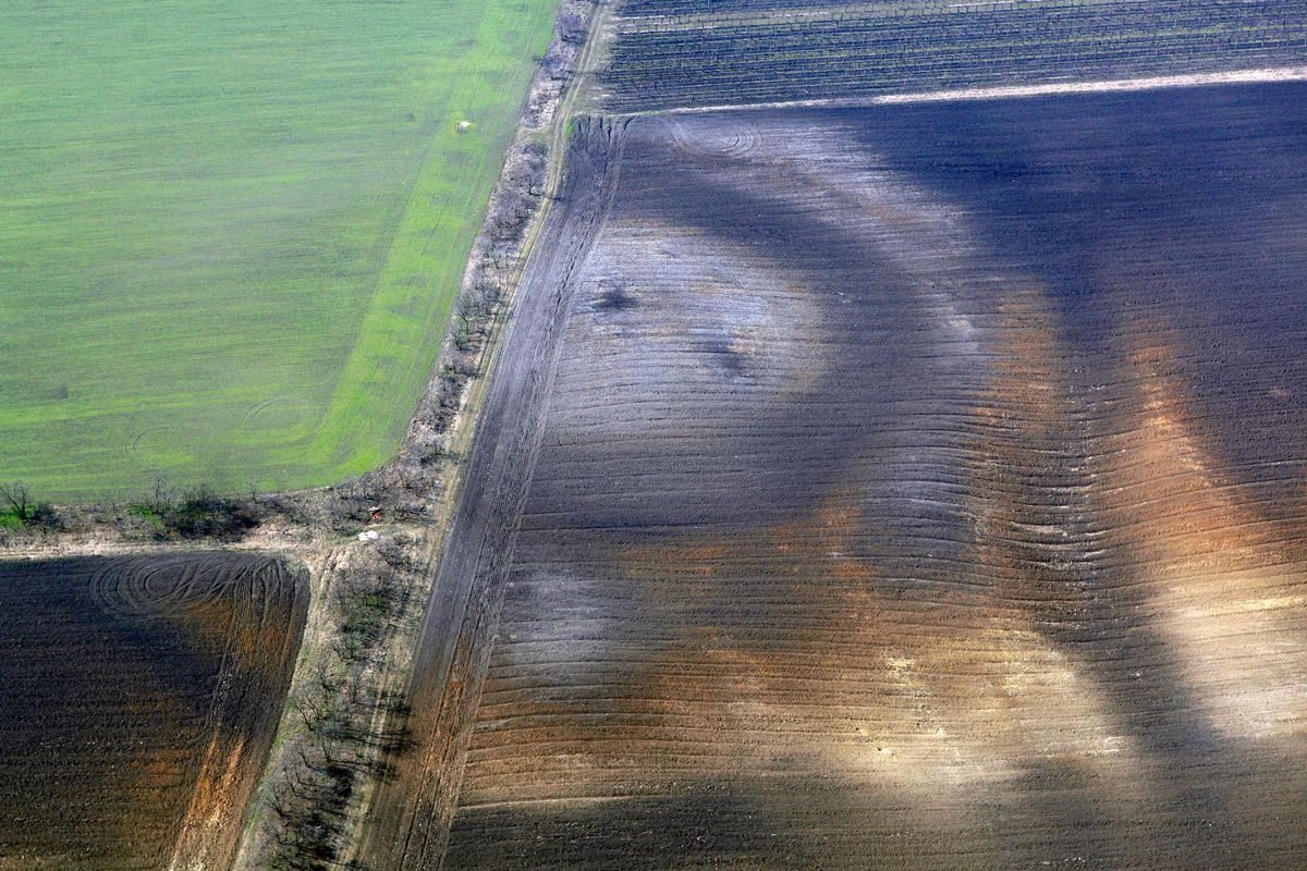 A novaji Földvár a magasból
