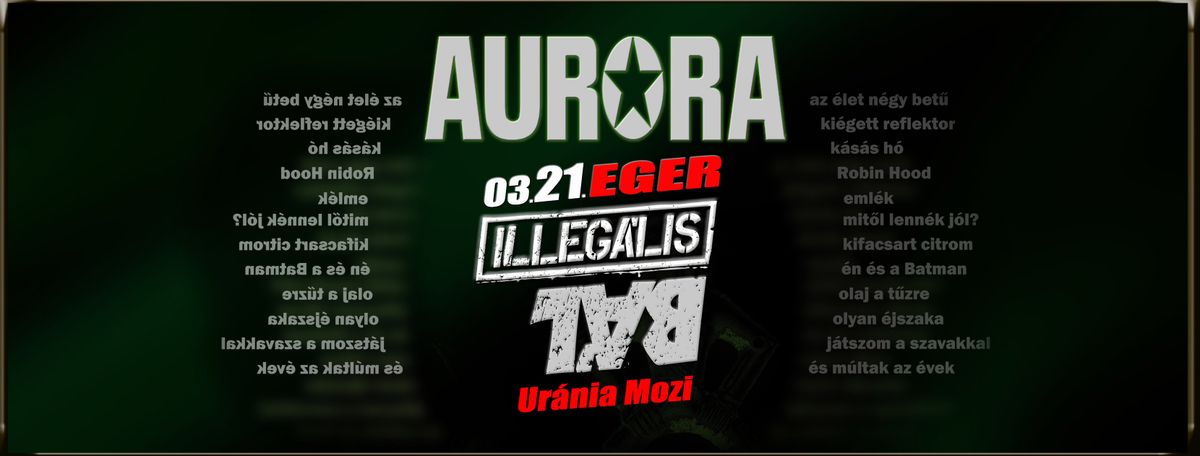 Aurora koncert Egerben.