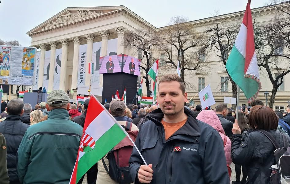Csuhány Bence a fővárosi megemlékezésen