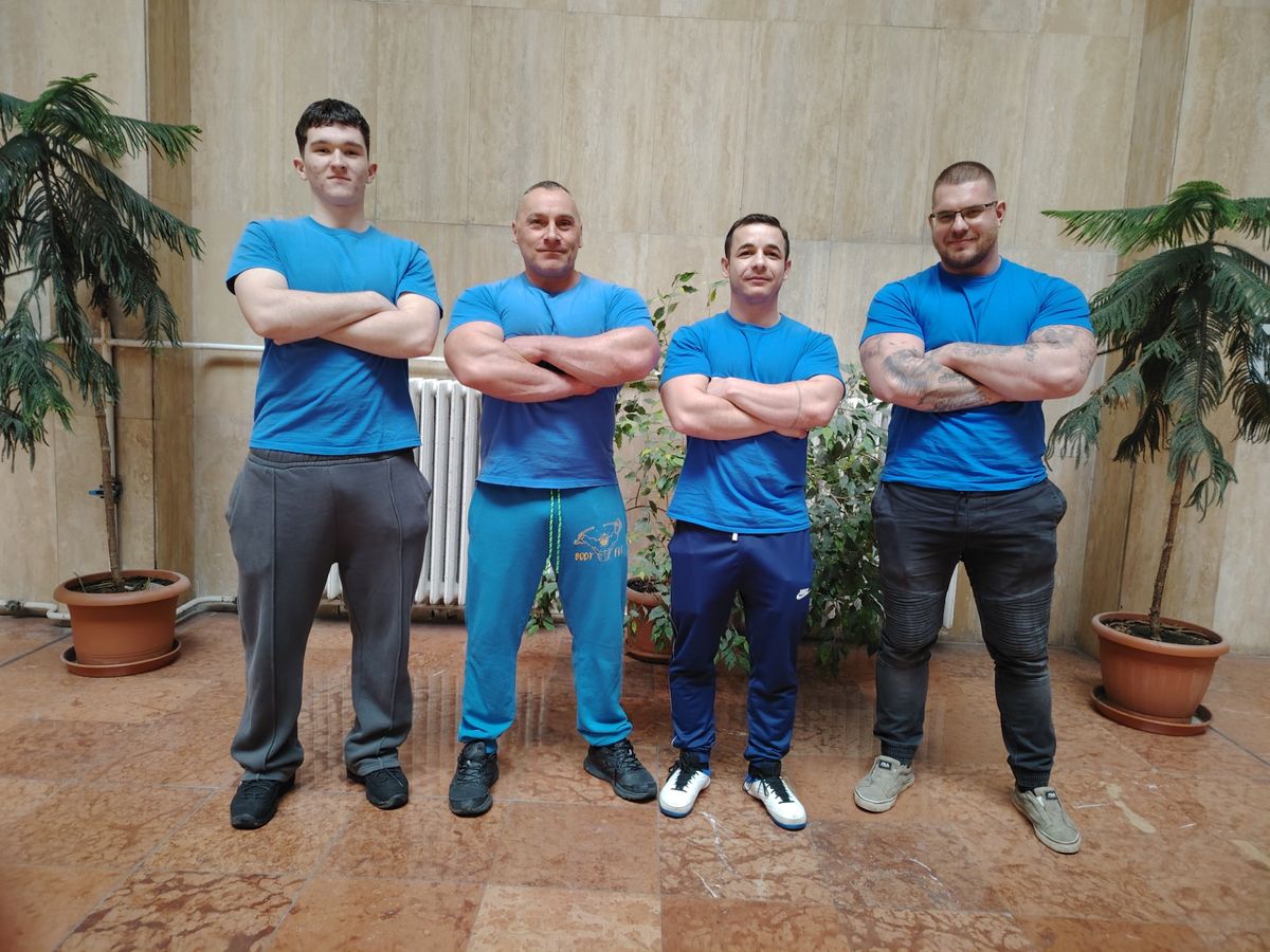 Sándor Dániel (balról), Tóth József, Gurbai Tamás és Barancsi Dávid is méltó módon képviselte a Body-Fit Andornaktálya csapatát Miskolcon
