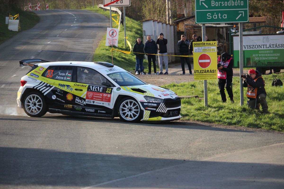 Turán Frigyes, a III. MBM Rent Diósgyőr Rally győztese az ORB mezőnyében
