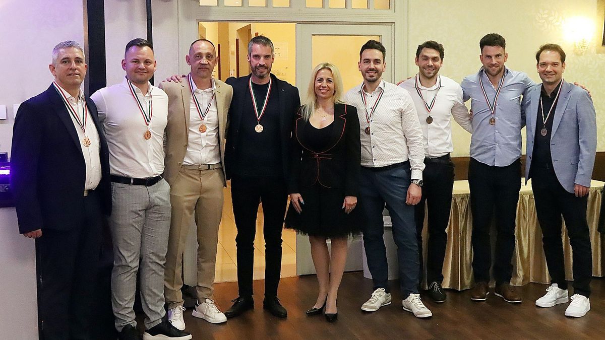 A Gyöngy TSC 2024. évi OB-bronzérmes játékosai
