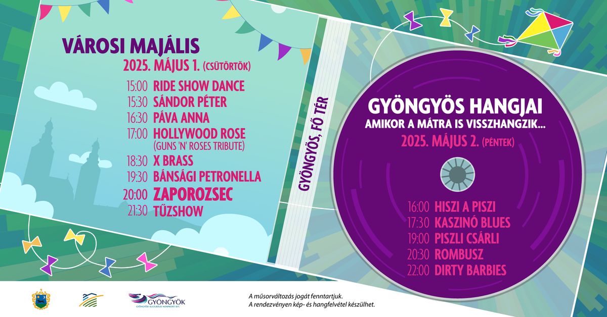 majális, koncert, Gyöngyös