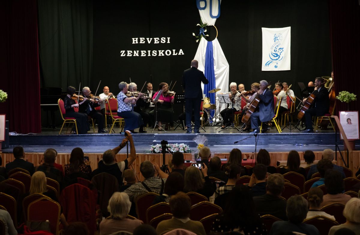 Természetesen a zenéé volt a főszerep az ünnepségen Fotó: Hevesi Hírportál