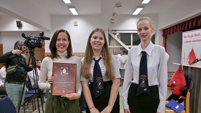 Az egri Diákvér Program versenyének díjátadója