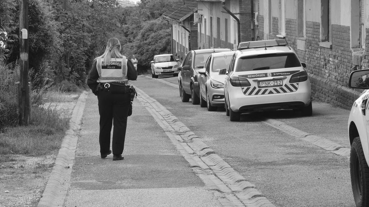 A miskolci halálos tűzeset helyszínén készült fotó