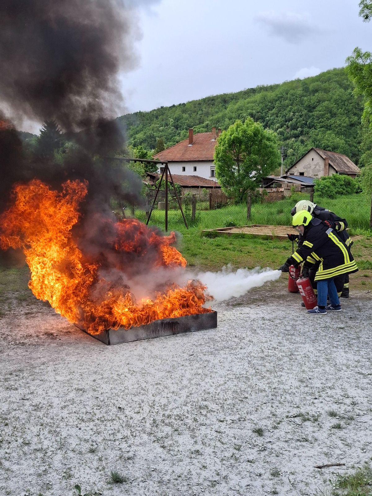 A tűzoltó készülékek helyes használata