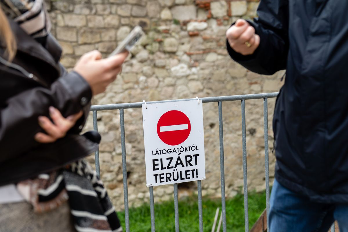 Az egri vár lezárt részét is rendbe teszik a támogatásnak köszönhetően Fotó: 