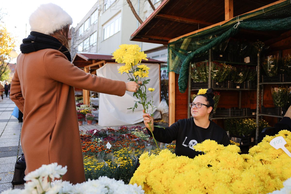 Akár az utolsó nap is lehet vásárolni, de ha kerülnénk a tömeget, a roham előtt vegyük meg a virágokat Fotó: Huszár Márk/heol.hu