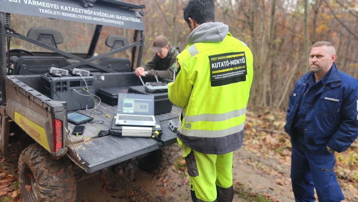 Az eltűnt nő nyomára vasárnap bukkantak, sajnos elhunyt Fotó: Pest Vármegyei Kutató-Mentő Szolgálat - HUNGO