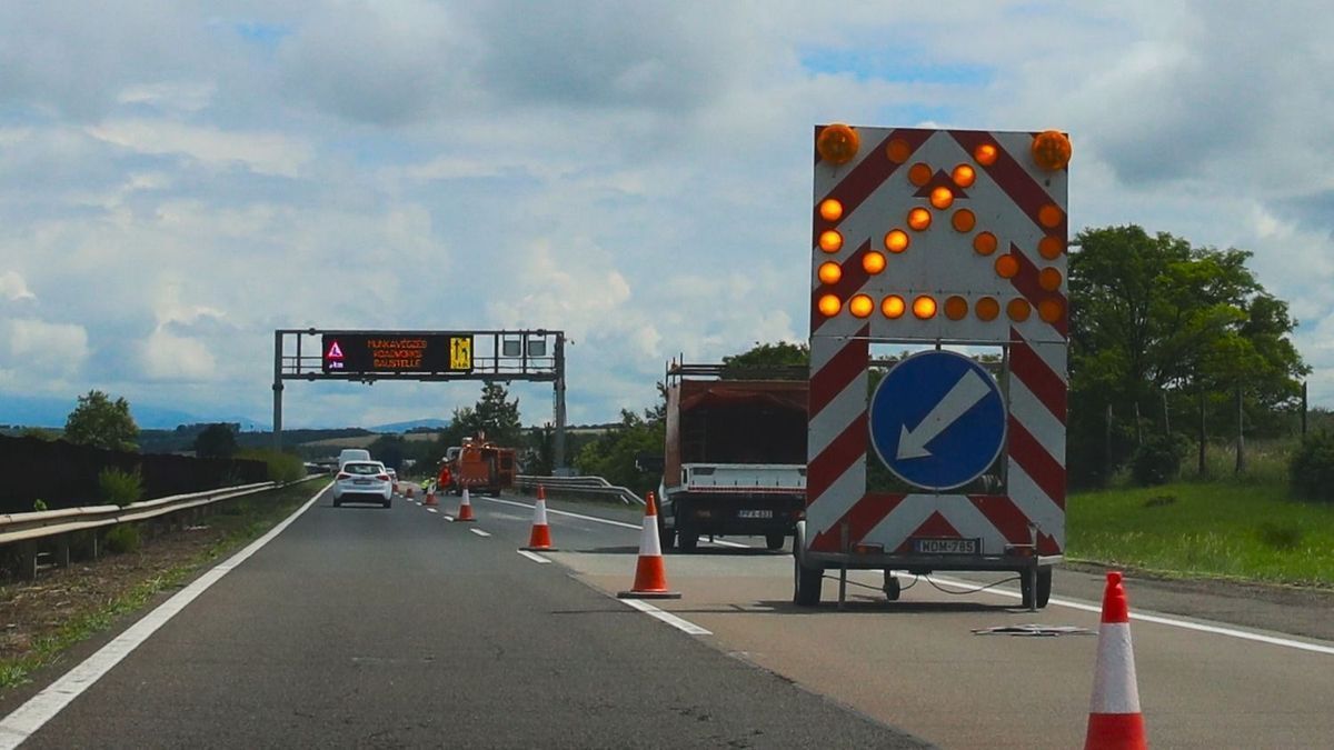 Tereléskiépítés miatt lassul a forgalom az M3-ason