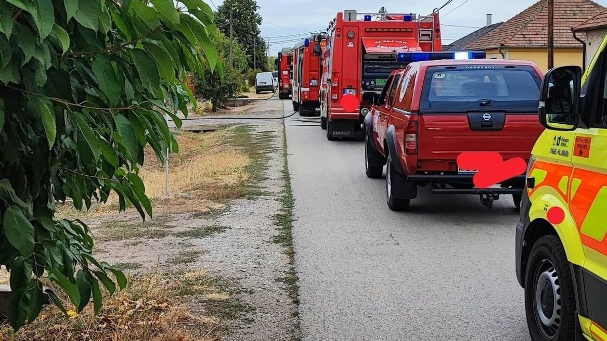 Tűzoltók lepték el a hevesi községet – képeken a lángok pusztítása