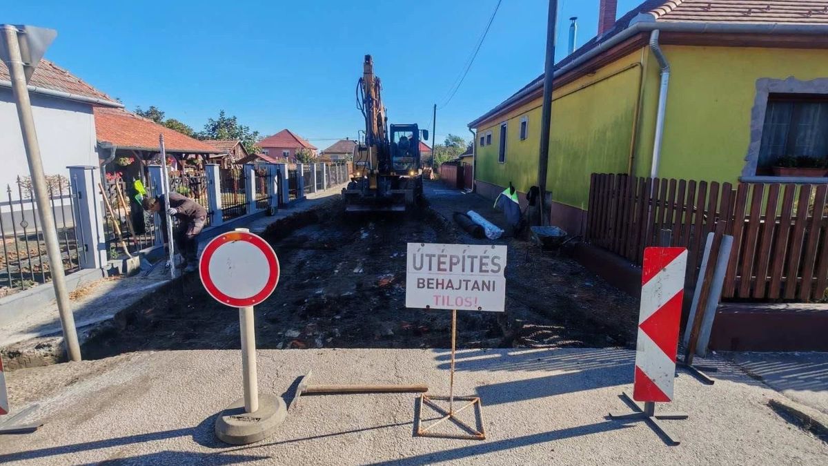 Elkészült a besenyőtelki összekötő út felújítása, de még nem hajthat rá mindenki